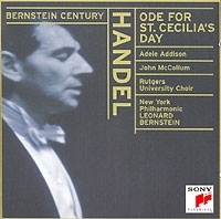 Handel Ode For St Cecilia`s Day Leonard Bernstein артикул 548b.