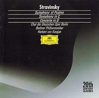 Igor Stravinsky Symphony of Psalms Symphony in C Concerto in D Herbert von Karajan артикул 569b.