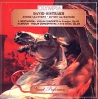 David Oistarakh Andre Cluytens Lovro von Matacic L Beethoven - violin concerto in D major, Op 61 M Bruch - violin concerto No 1 in G minor, Op 26 артикул 596b.